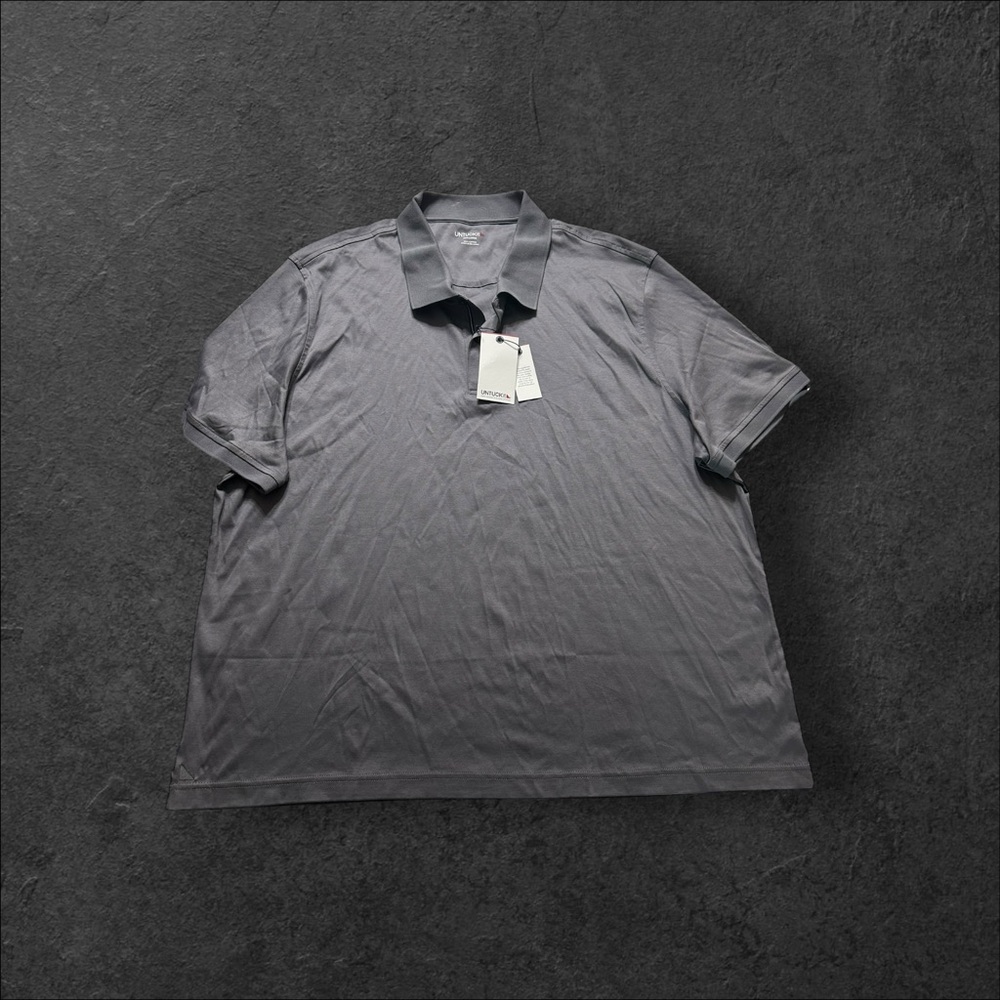 Untuckit performance polo shirt men’s 3XL Grey short sleeve nwt